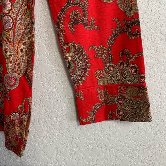 LRL Ralph Lauren Pajama PJ Set  Womens M Shirt Pants Christmas Print Monogram - Picture 10 of 16